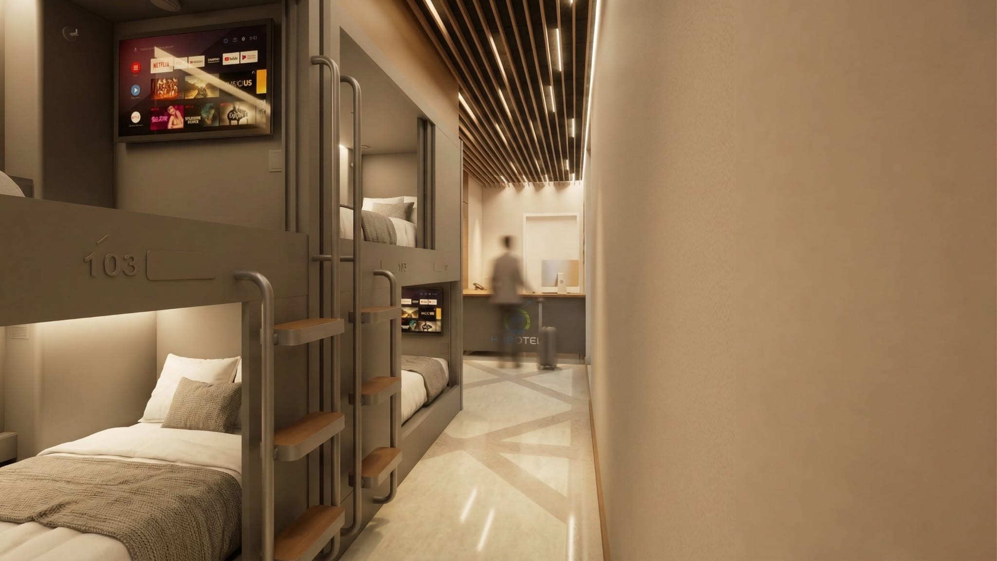 Hubotel premium sleeping cabins concept