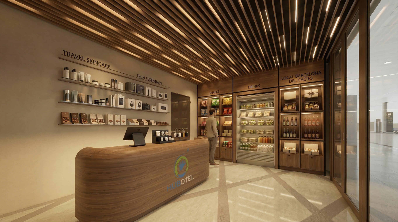 Hubotel travel essentials retail